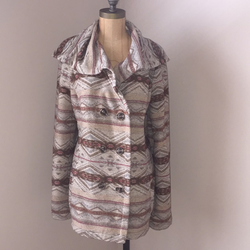 Anthropologie Patterned Coat